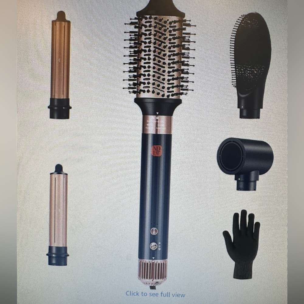 Hair Styling Tool Set - Black and Gold